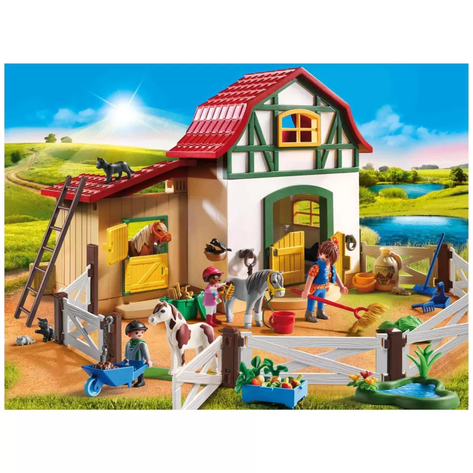 Playmobil Juegos De Construcción^ Granja De Ponis