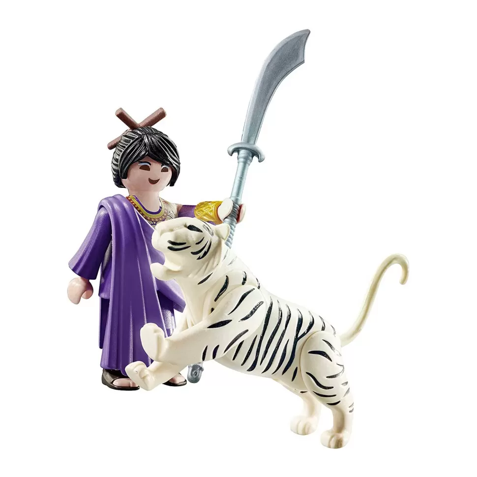 Playmobil Guerrera Ninja Con Tigre 70382* Juegos De Construcción