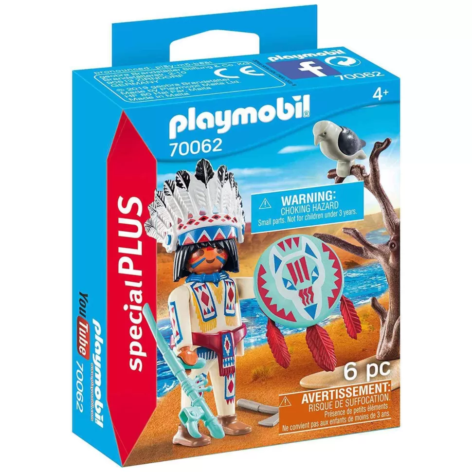 Playmobil Jefe Nativo Americano 70062* Juegos De Construcción