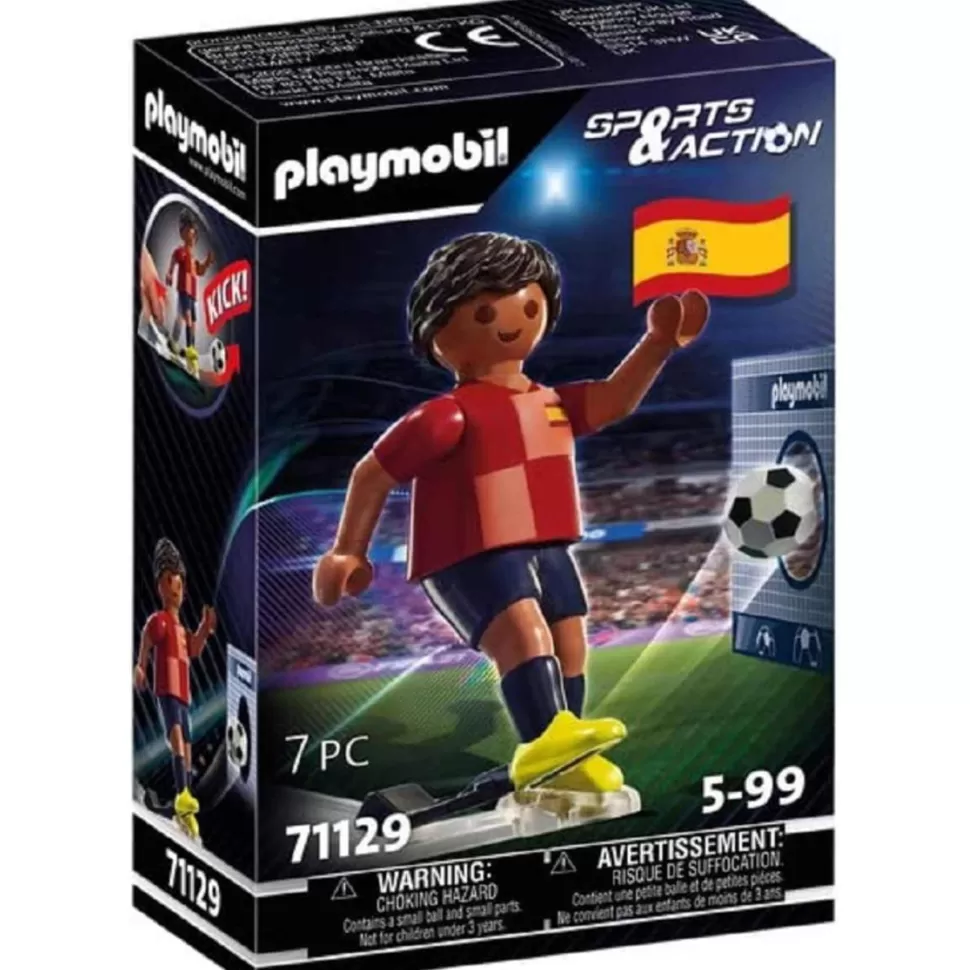 Playmobil Jugador De Futbol Espana 71129* Juegos De Construcción