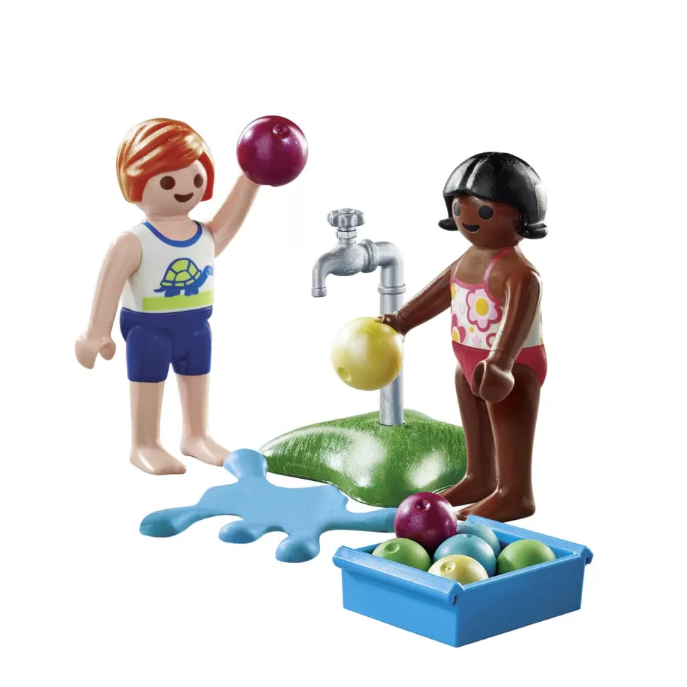 Playmobil Juegos De Construcción^ Ninos Con Globos De Agua