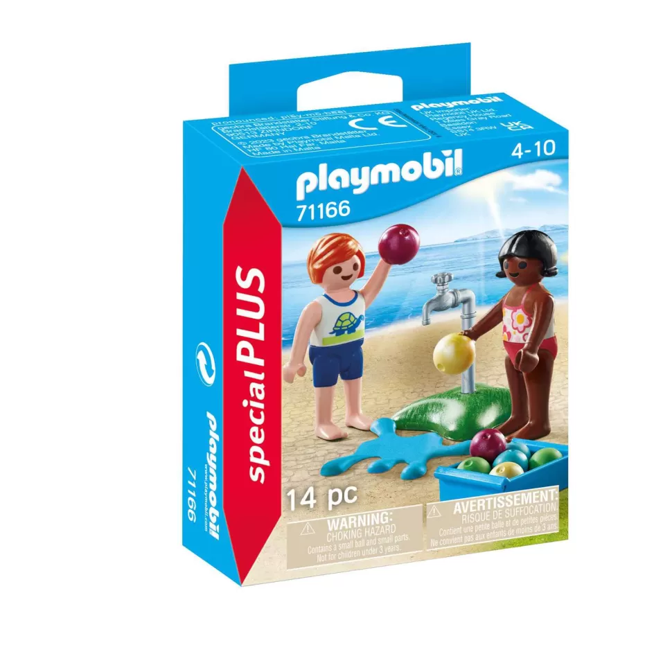 Playmobil Juegos De Construcción^ Ninos Con Globos De Agua