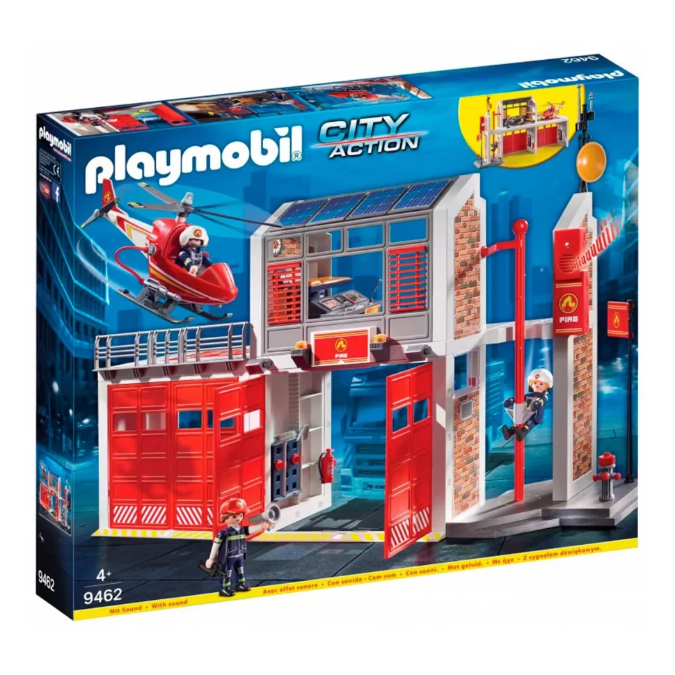 Playmobil Juegos De Construcción^ Parque De Bomberos 9462