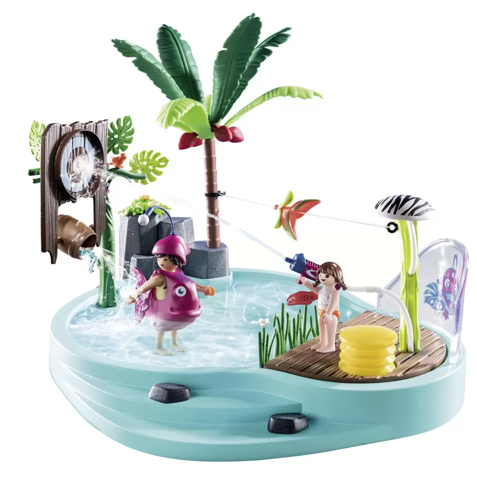 Playmobil Piscina Divertida Con Rociador De Agua* Juegos De Construcción