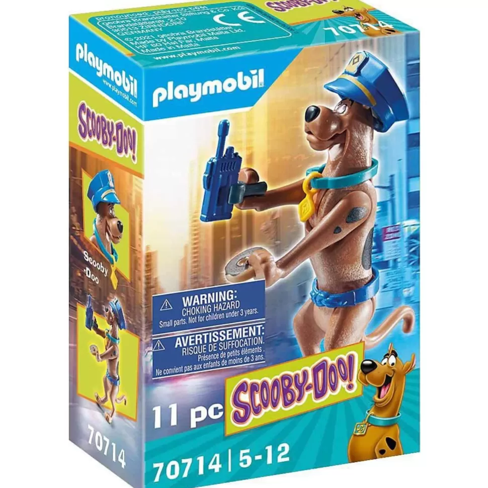 Playmobil Juegos De Construcción^ Scooby Doo! Figura Coleccionable Policia 70714