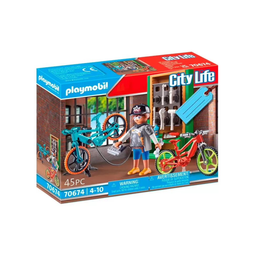 Playmobil Set De Regalo Taller De E Bicicletas 70674* Juegos De Construcción