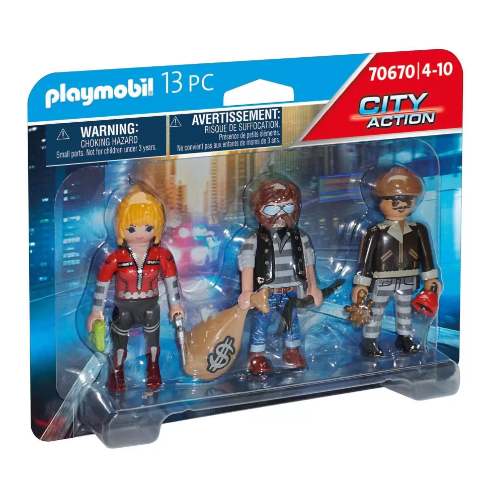 Playmobil Juegos De Construcción^ Set Figuras Ladrones 70670