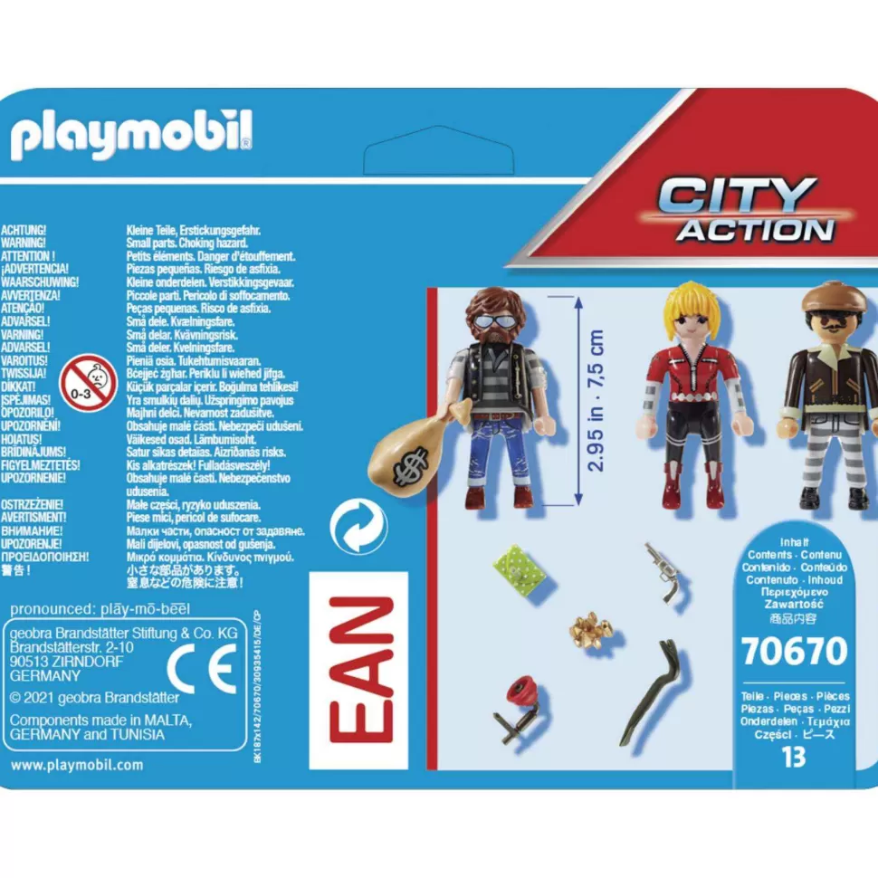 Playmobil Juegos De Construcción^ Set Figuras Ladrones 70670