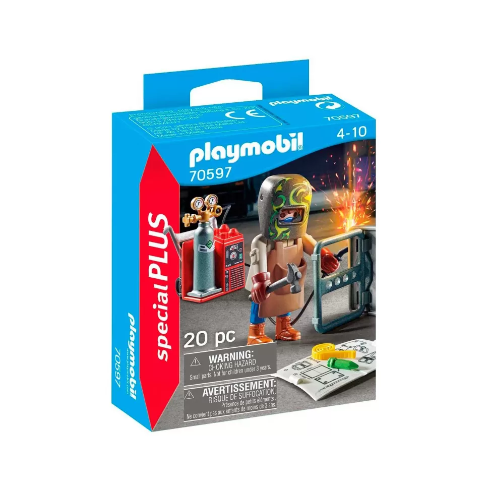 Playmobil Juegos De Construcción^ Soldador Con Equipo 70597