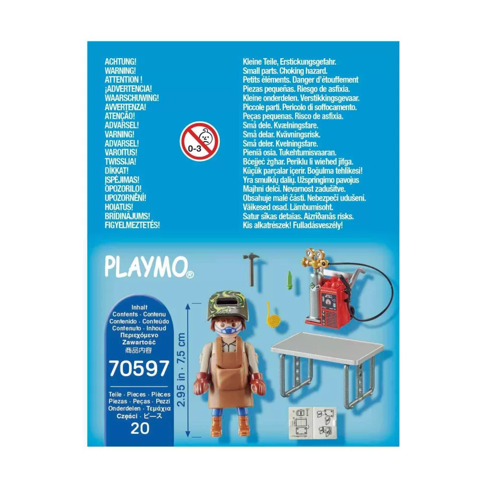 Playmobil Juegos De Construcción^ Soldador Con Equipo 70597