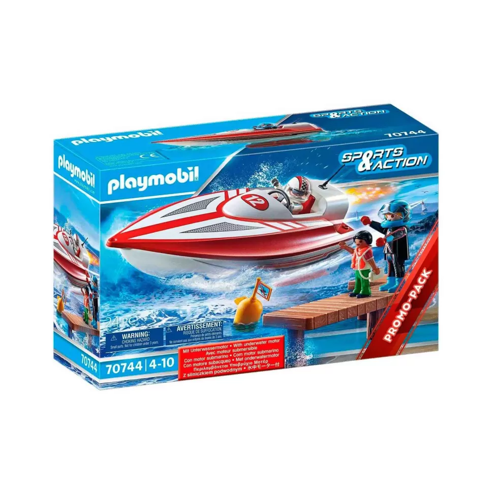 Playmobil Juegos De Construcción^ Speedboot Lancha Rapida Con Motor Sumergible 70744