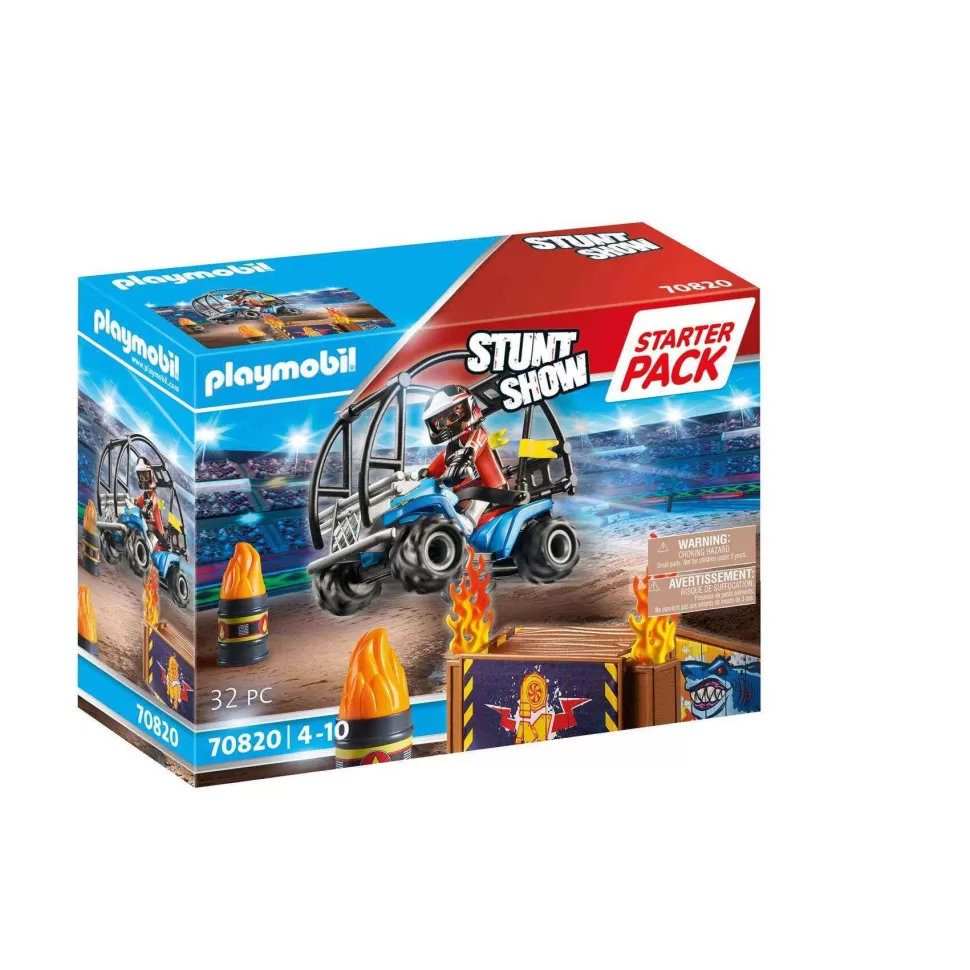 Playmobil Starter Pack Stuntshow Quad Con Rampa De Fuego* Juegos De Construcción