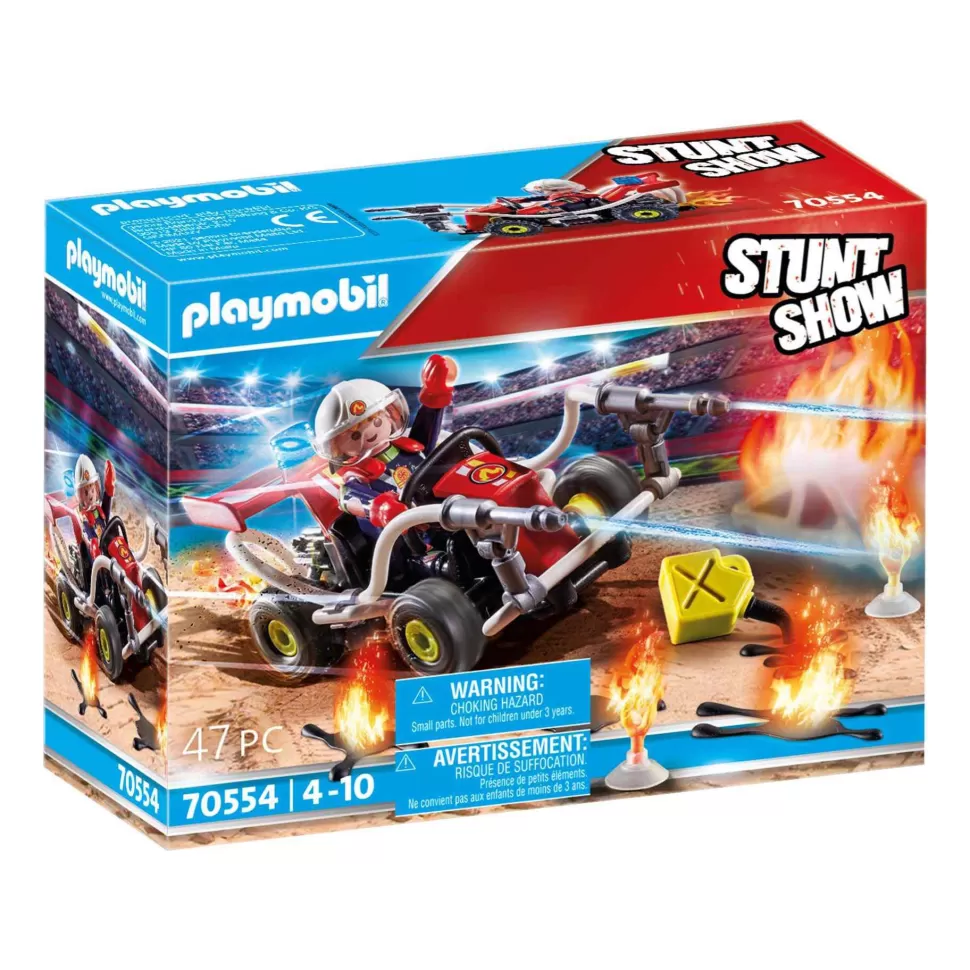 Playmobil Juegos De Construcción^ Stuntshow Kart Bombero 70554