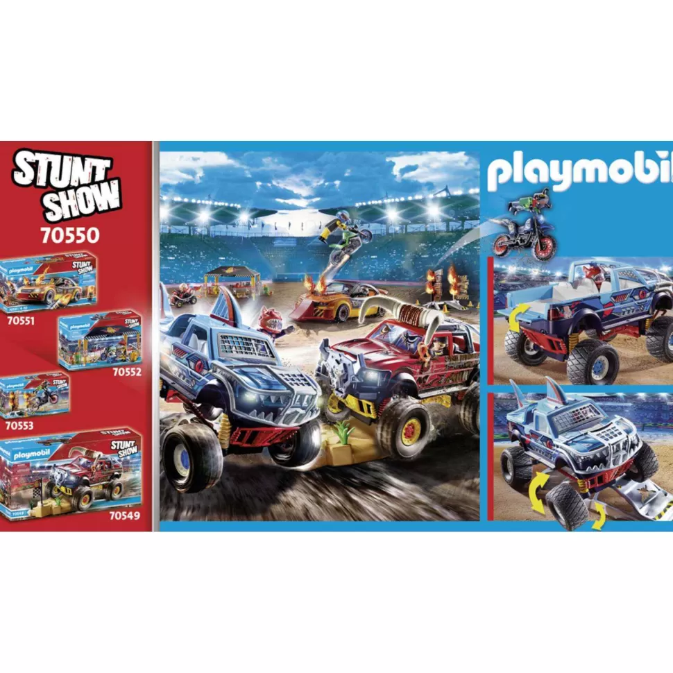 Playmobil Juegos De Construcción^ Stuntshow Monster Truck Shark 70550