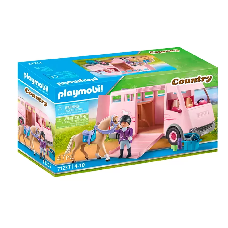 Playmobil Juegos De Construcción^ Transporte De Caballo