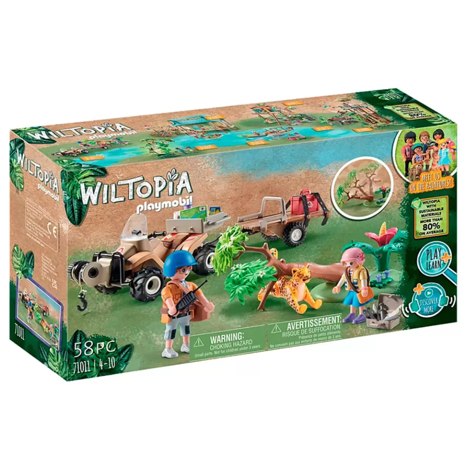 Playmobil Juegos De Construcción^ Wiltopia - Quad Rescate De Animales