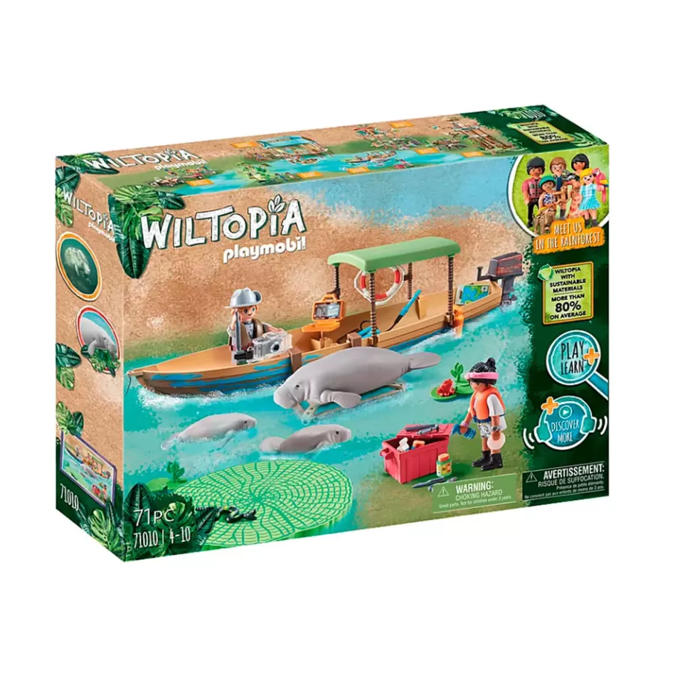 Playmobil Wiltopia - Viaje En Barco A Los Manaties* Juegos De Construcción