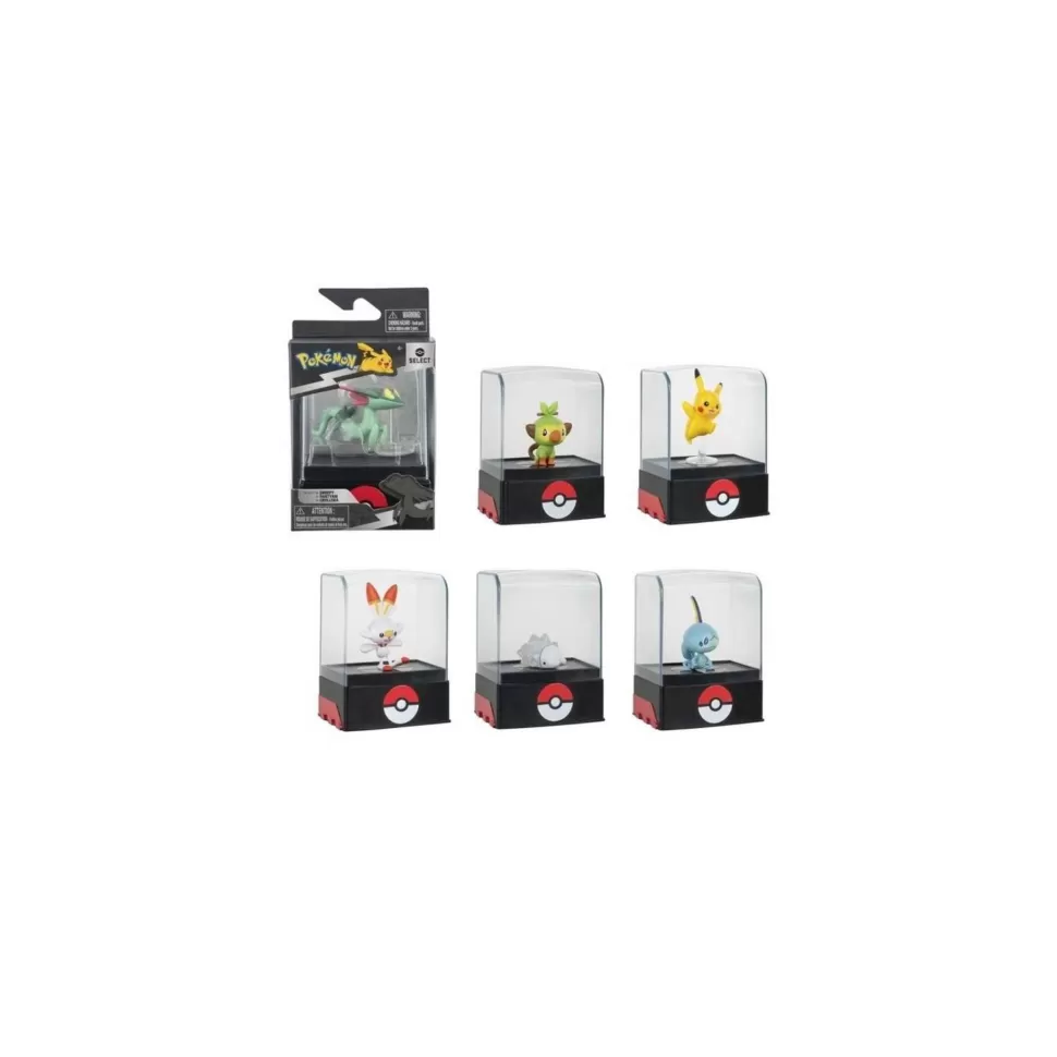 Pokemon Figuras Y Minimundos^ Figura Con Vitrina