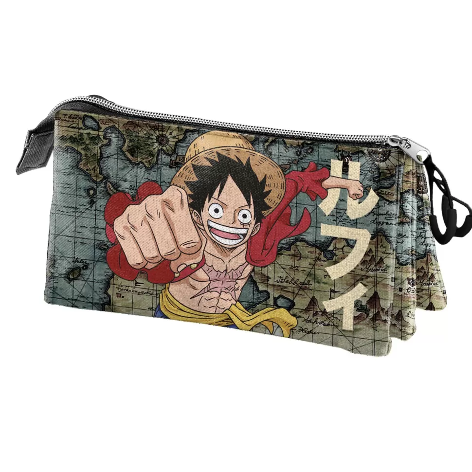 One Piece Portatodo Triple Map* Vuelta Al Cole