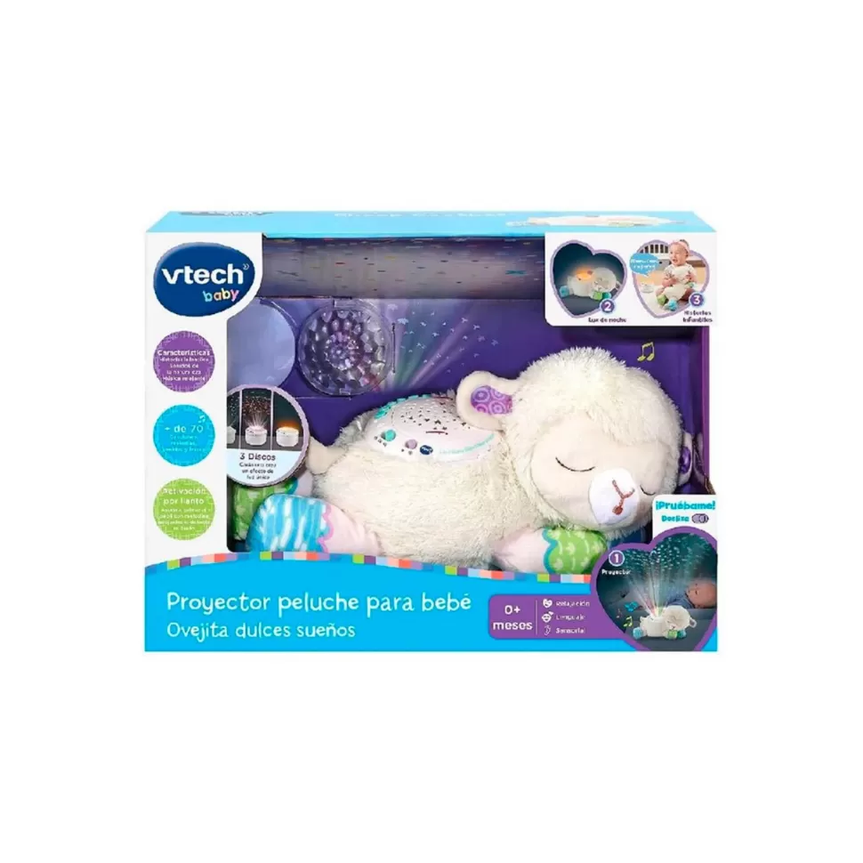 VTech Proyector Peluche Para Bebe Ovejita Dulces Suenos* Primera Infancia