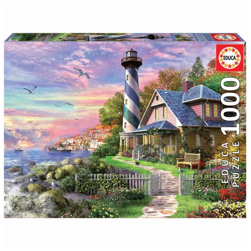 Educa Borras Puzzle 1000 Piezas Faro En Rock Bay* Puzzles Y Educativos