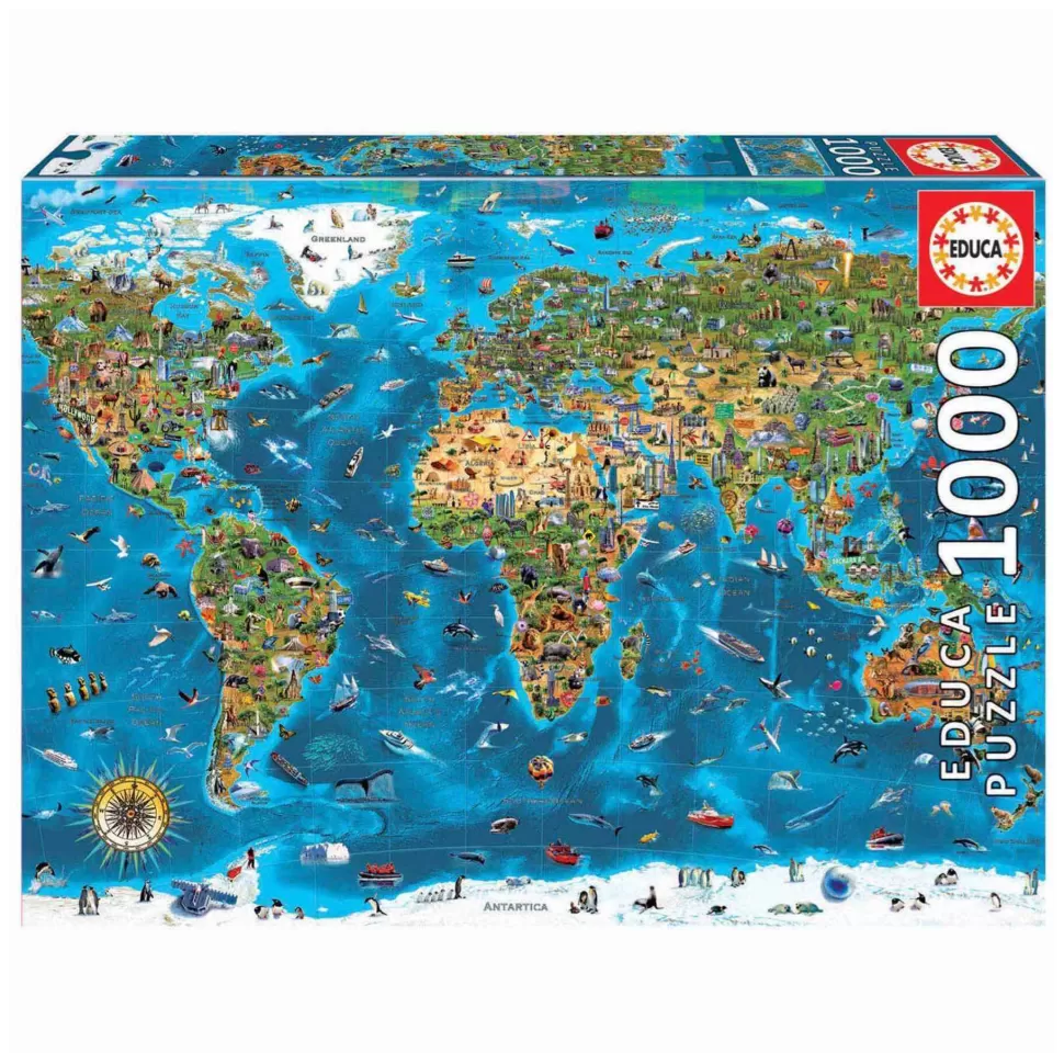 Educa Borras Puzzles Y Educativos^Puzzle 1000 Piezas Maravillas Del Mundo