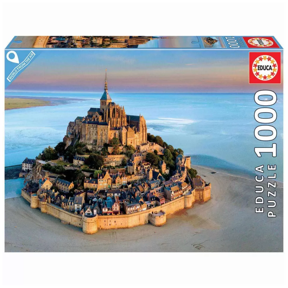 Educa Borras Puzzles Y Educativos^Puzzle 1000 Piezas Mont Saint Michel Desde El Aire