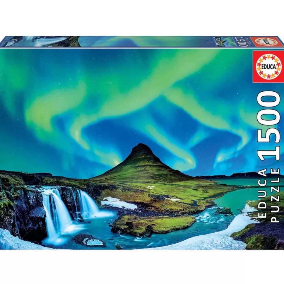 Educa Borras Puzzle 1500 Piezas Aurora Boreal Islandia* Puzzles Y Educativos