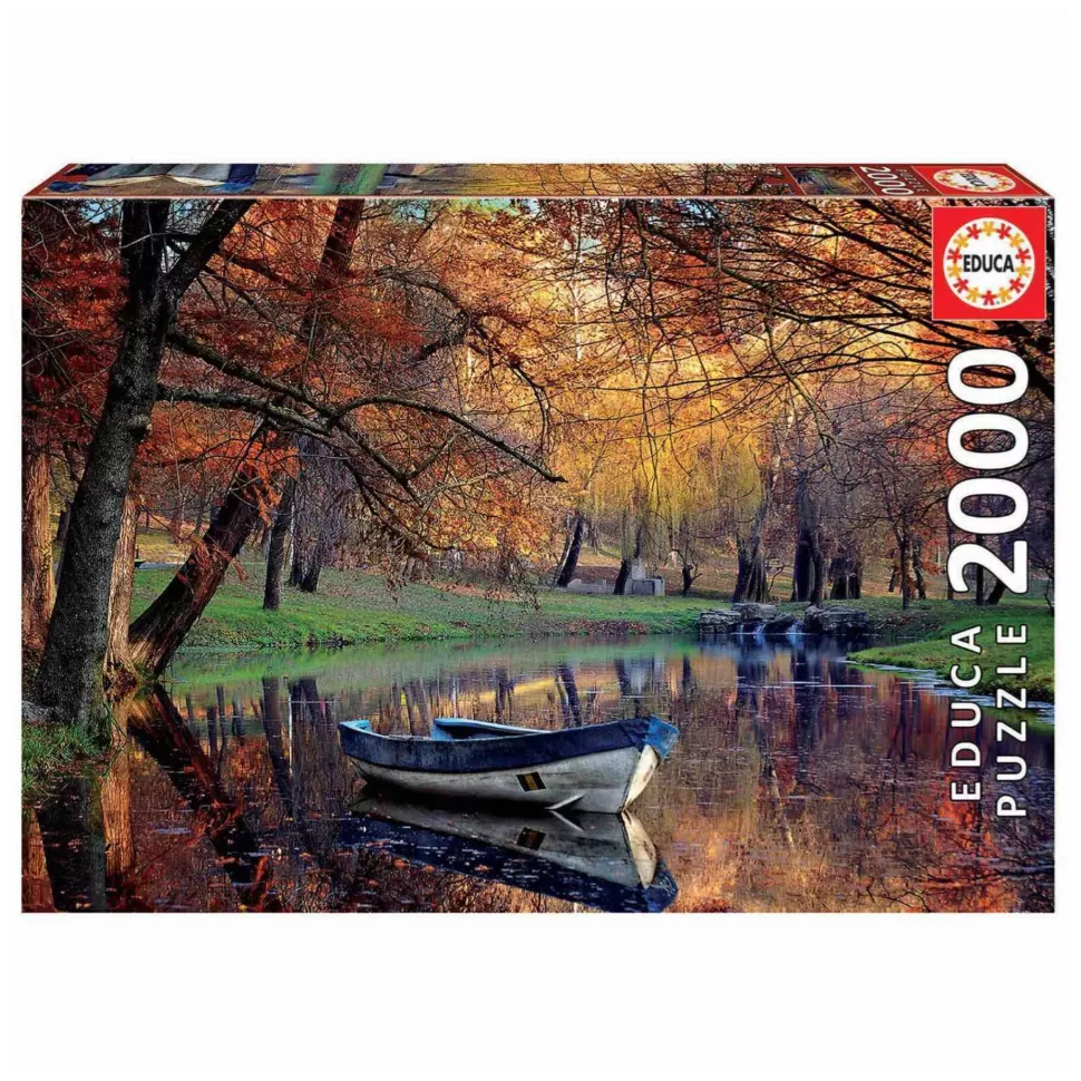 Educa Borras Puzzle 2000 Piezas Barca En El Lago* Puzzles Y Educativos