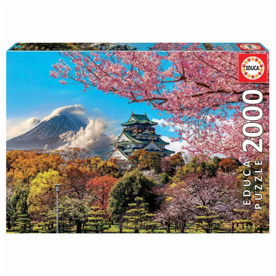 Educa Borras Puzzles Y Educativos^Puzzle 2000 Piezas Castillo De Osaka Japon