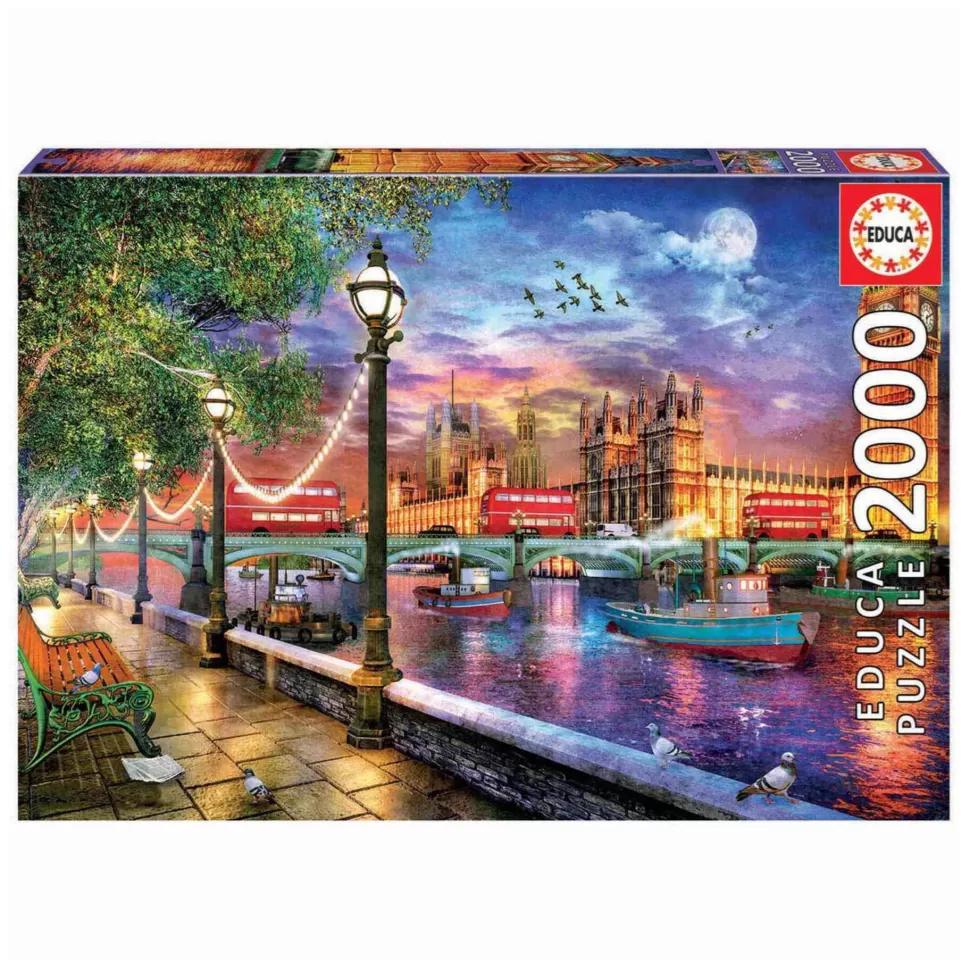 Educa Borras Puzzles Y Educativos^Puzzle 2000 Piezas Londres Al Atardecer