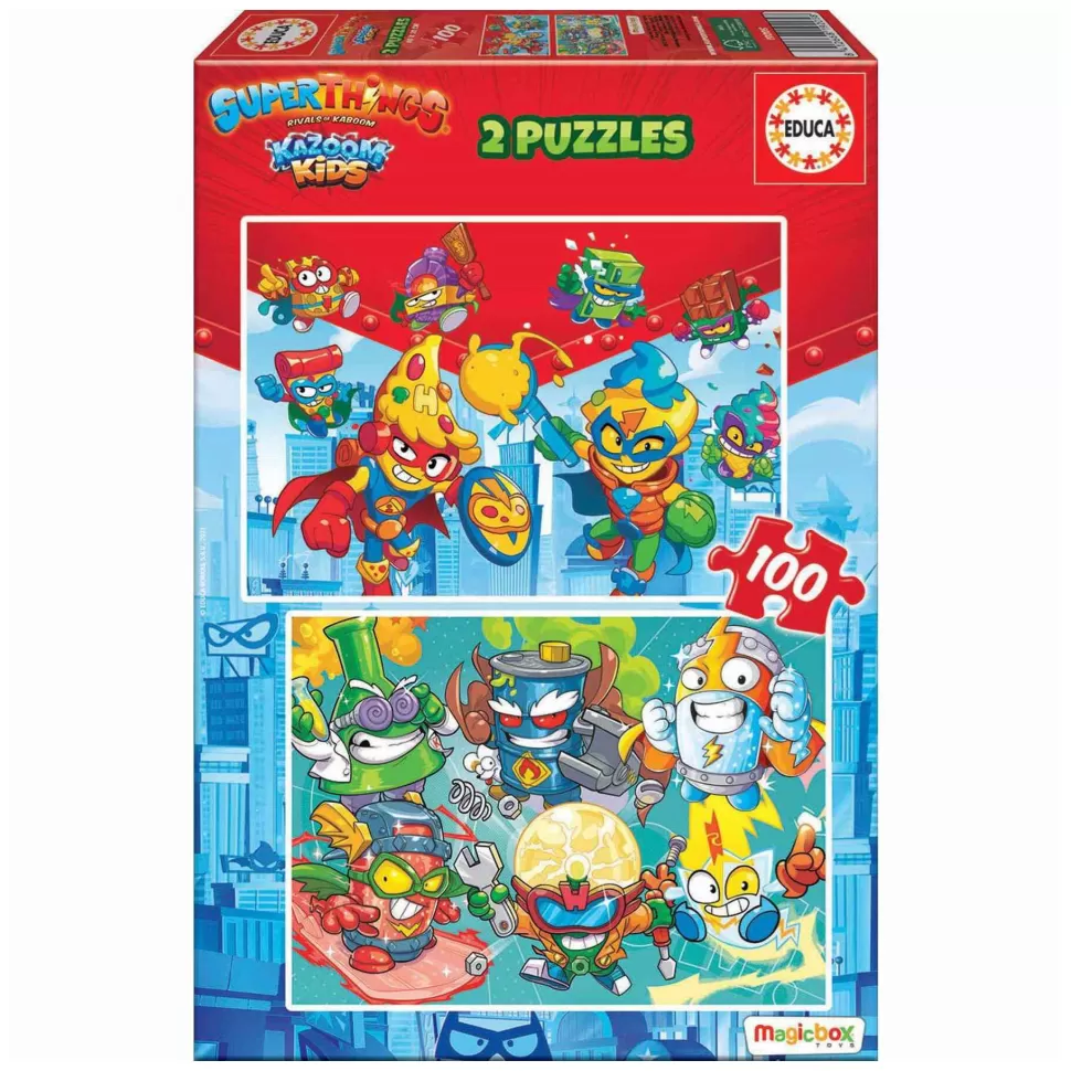 Superthings Puzzle 2X100 Kazoom Kids* Puzzles Y Educativos