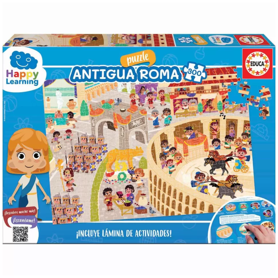 Educa Borras Puzzle 300 Piezas Antigua Roma Happy Learning* Puzzles Y Educativos