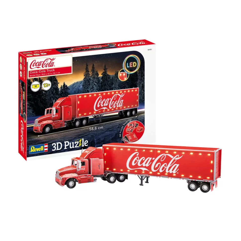 Películas y Series Puzzle 3D Cocacola Truck Led Edition 168 Piezas* Juegos De Construcción