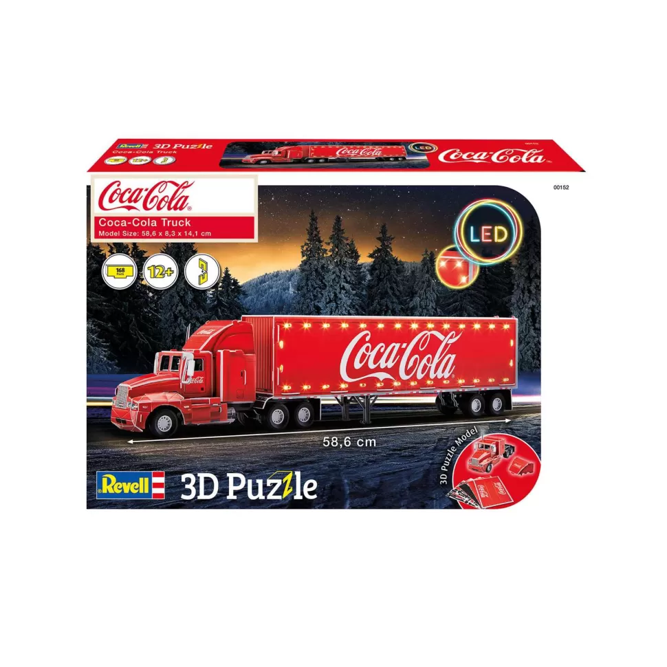 Películas y Series Puzzle 3D Cocacola Truck Led Edition 168 Piezas* Juegos De Construcción