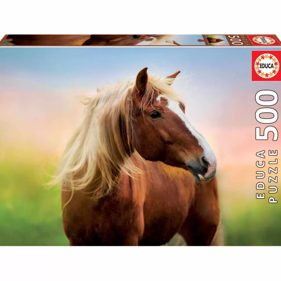 Educa Borras Puzzles Y Educativos^Puzzle 500 Piezas Caballo Al Amanecer