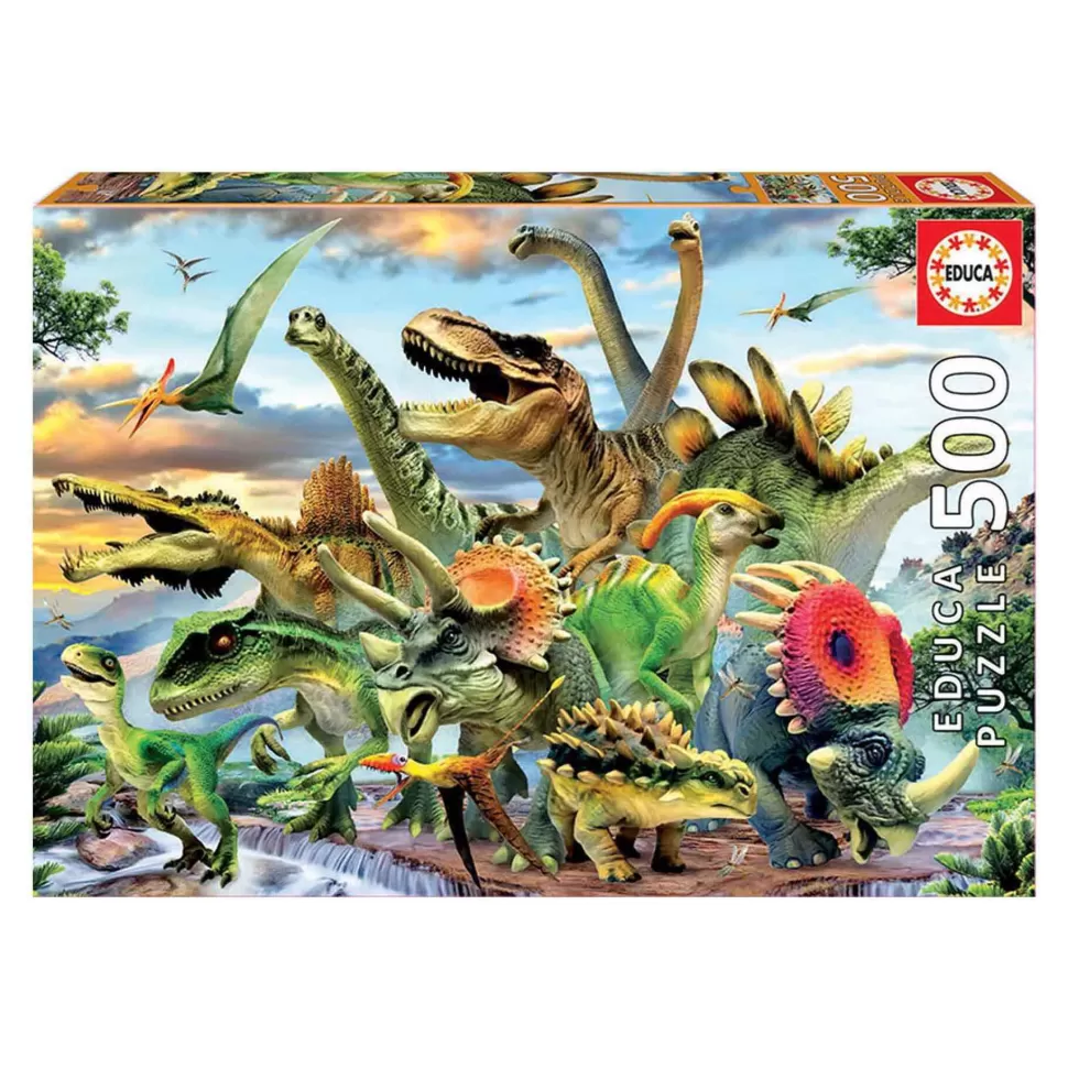 Educa Borras Puzzles Y Educativos^Puzzle 500 Piezas Dinosaurios