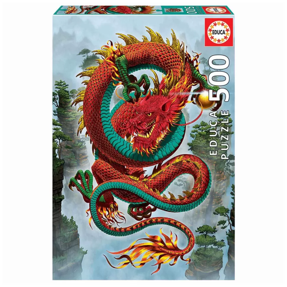 Educa Borras Puzzle 500 Piezas El Dragon De La Buena Fortuna* Puzzles Y Educativos