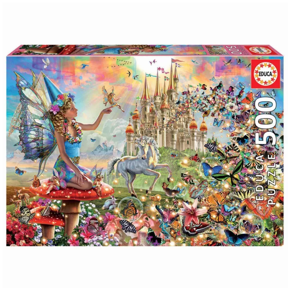 Educa Borras Puzzles Y Educativos^Puzzle 500 Piezas Hadas Y Mariposas