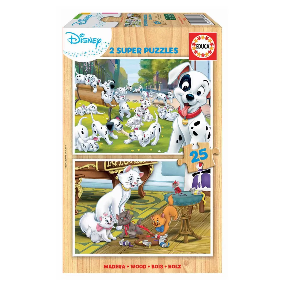 Educa Borras Puzzle Animals Dalmatas Aristogatos* Puzzles Y Educativos