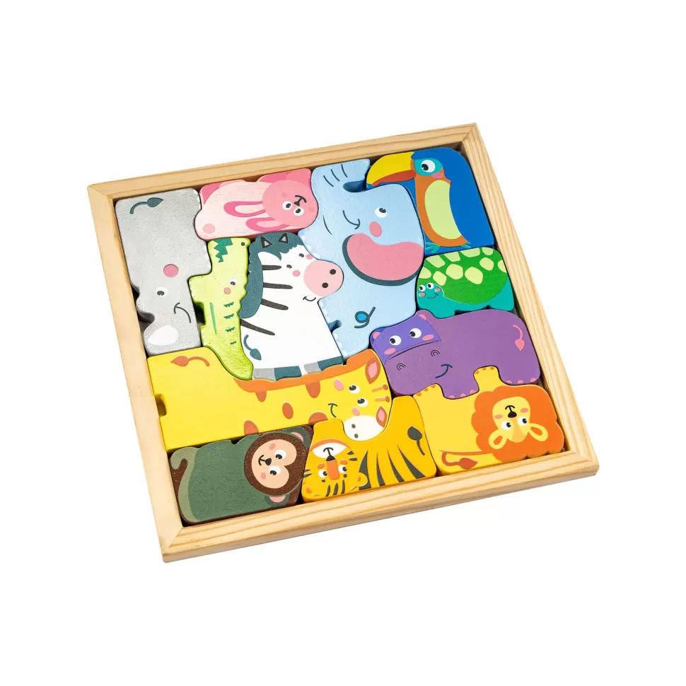 Maderas Puzzle Animales | Infant Planet* Juguetes De Madera