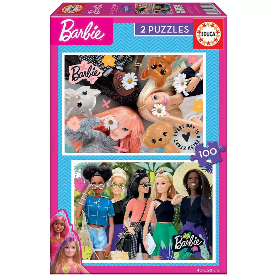 Barbie Puzzle 2X100 Piezas* Puzzles Y Educativos