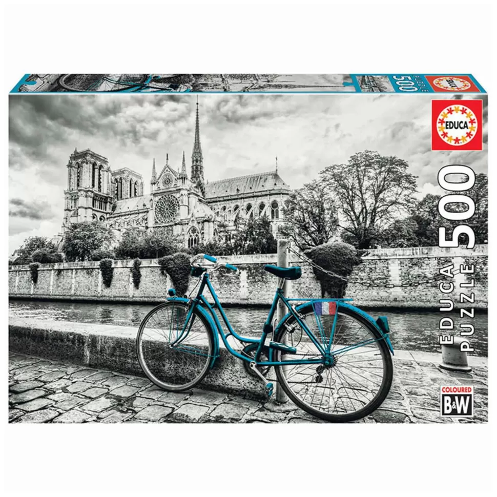 Educa Borras Puzzle Bicicleta Cerca De Notre Dame 500 Piezas* Puzzles Y Educativos