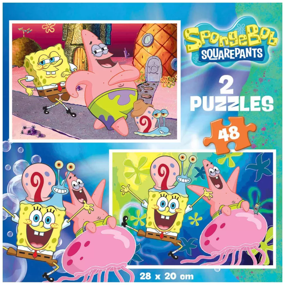 Educa Borras Puzzles Y Educativos^Puzzle Bob Esponja 2X48 Piezas