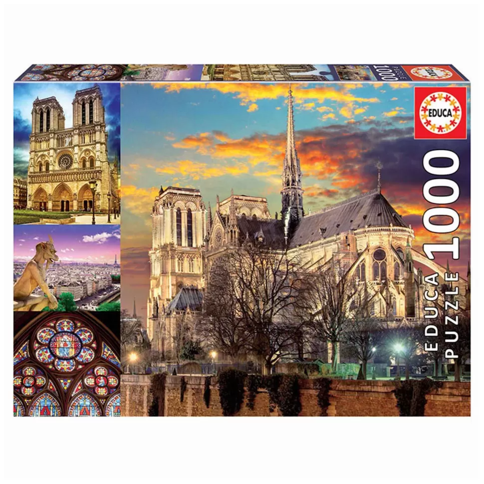 Educa Borras Puzzle Collage De Notre Dame 1000 Piezas* Puzzles Y Educativos