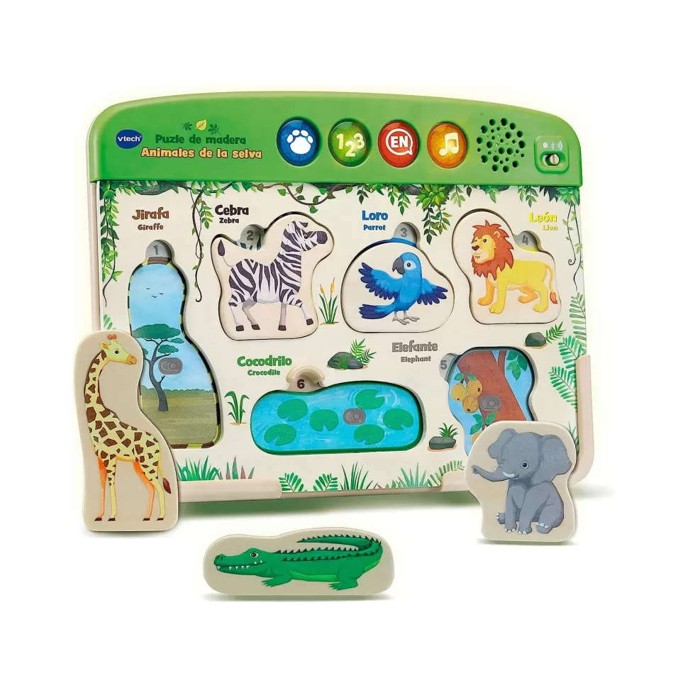 VTech Primera Infancia^Puzzle De Madera, Animales De La Selva