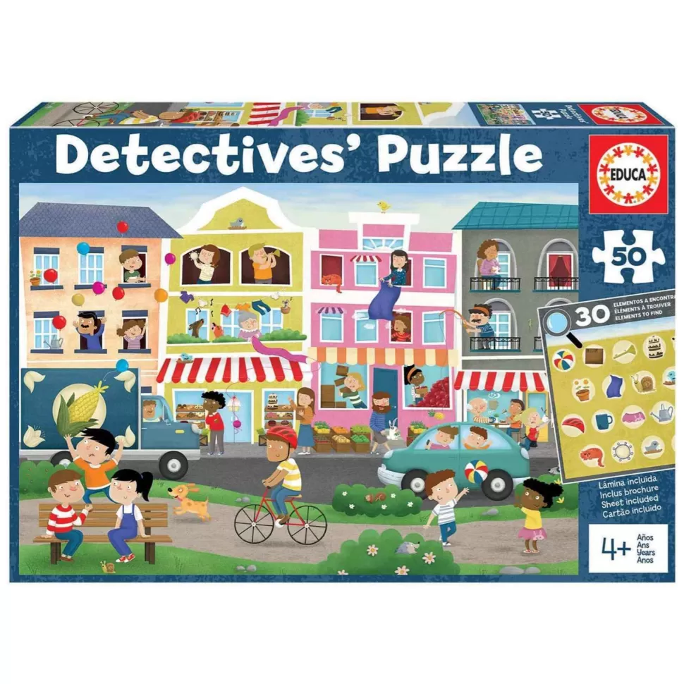 Educa Borras Puzzles Y Educativos^Puzzle Detectives Ciudad 50 Piezas