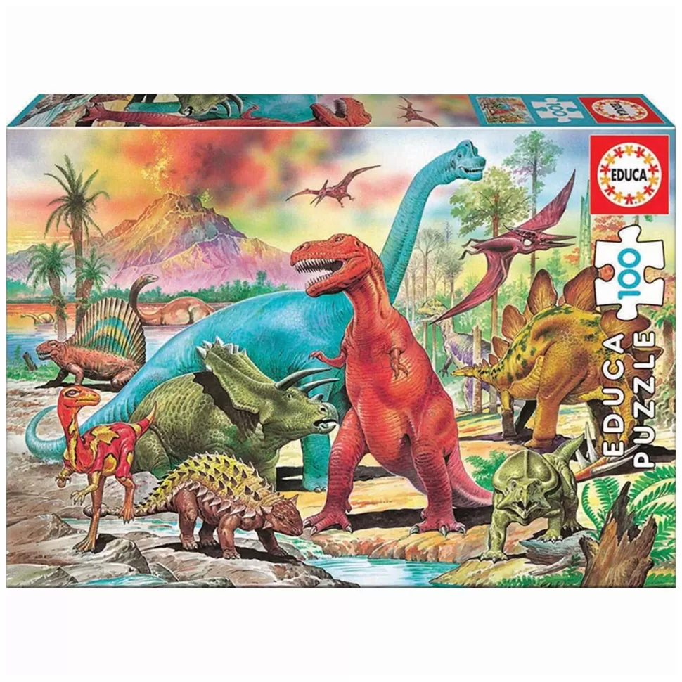 Educa Borras Puzzle Dinosaurios 100 Piezas* Puzzles Y Educativos