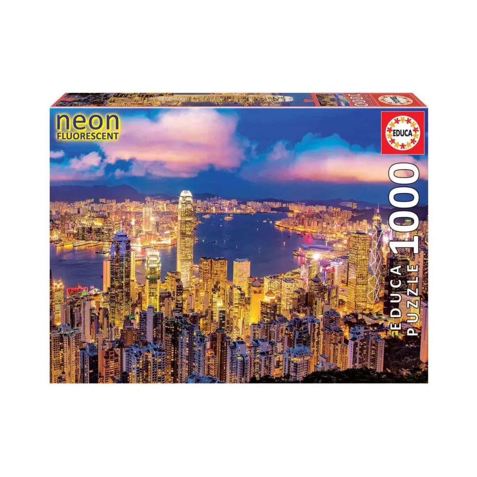 Educa Borras Puzzles Y Educativos^Puzzle Hong Kong Neon 1000 Piezas