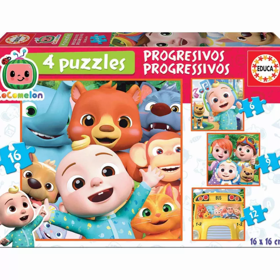 Educa Borras Puzzles Y Educativos^Puzzle Infantil Progresivo Cocomelon